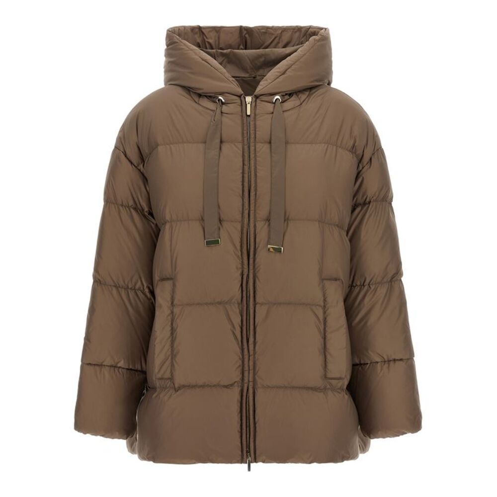 Max Mara Brown Polyamide Full-Length Women's Jacket